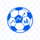 世界杯冠军预测分析网 logo 官方logo 橙色足球图标